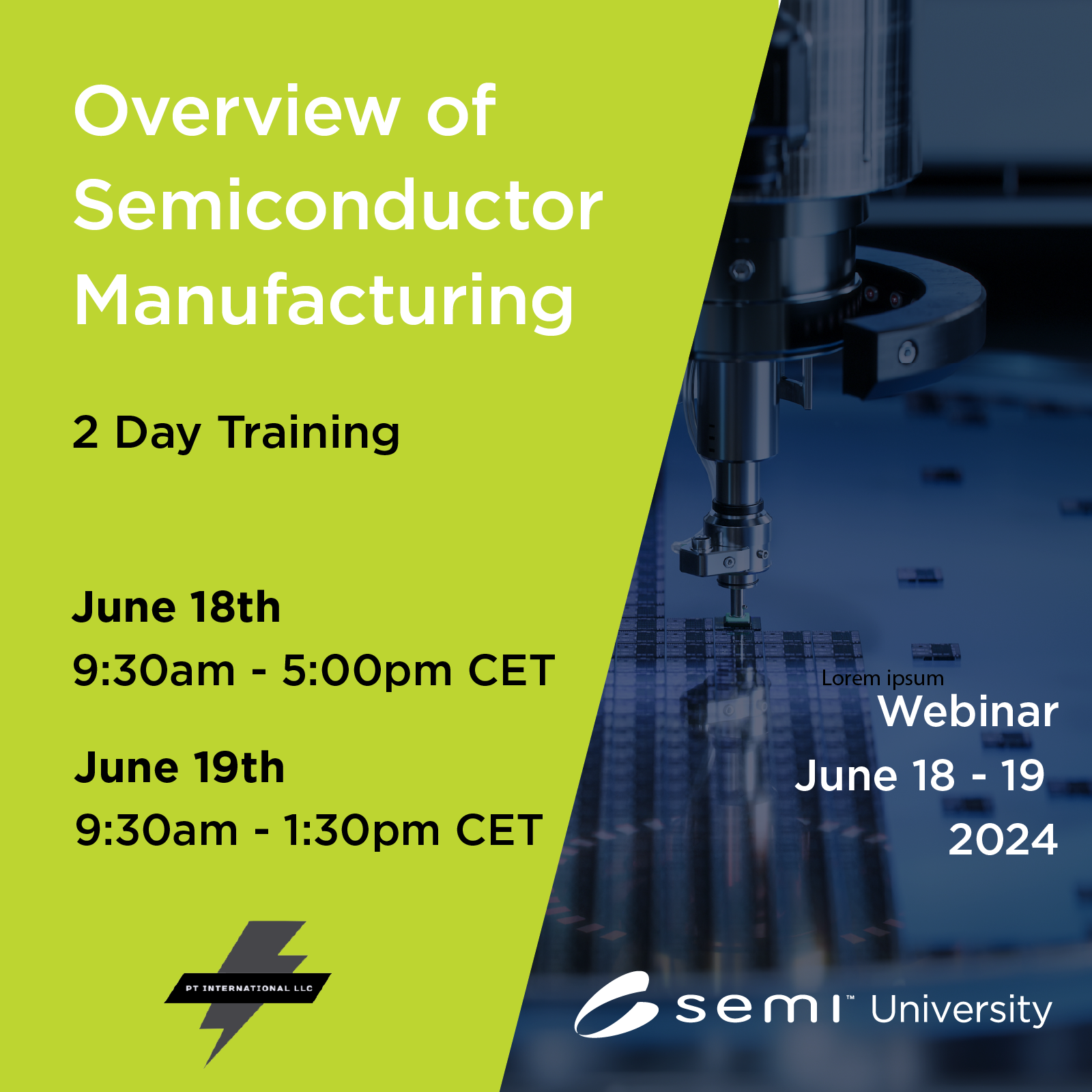 Overview of Semiconductor Manufacturing June 2024 Europe