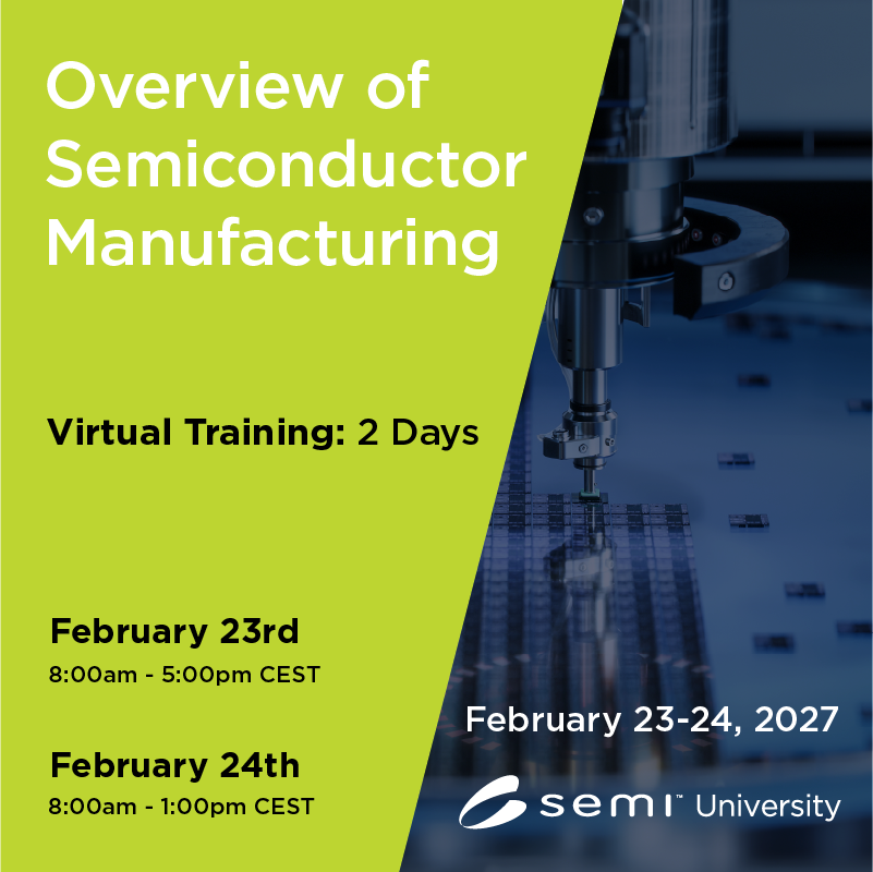 Overview of Semiconductor Manufacturing EU 02/23/27