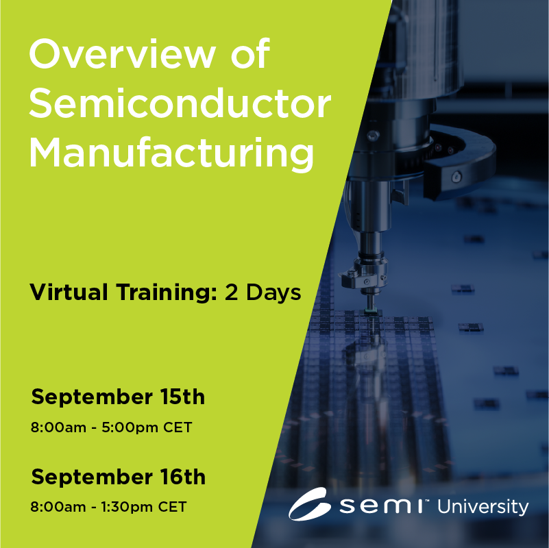 Overview of Semiconductor Manufacturing EU 09/15/2026