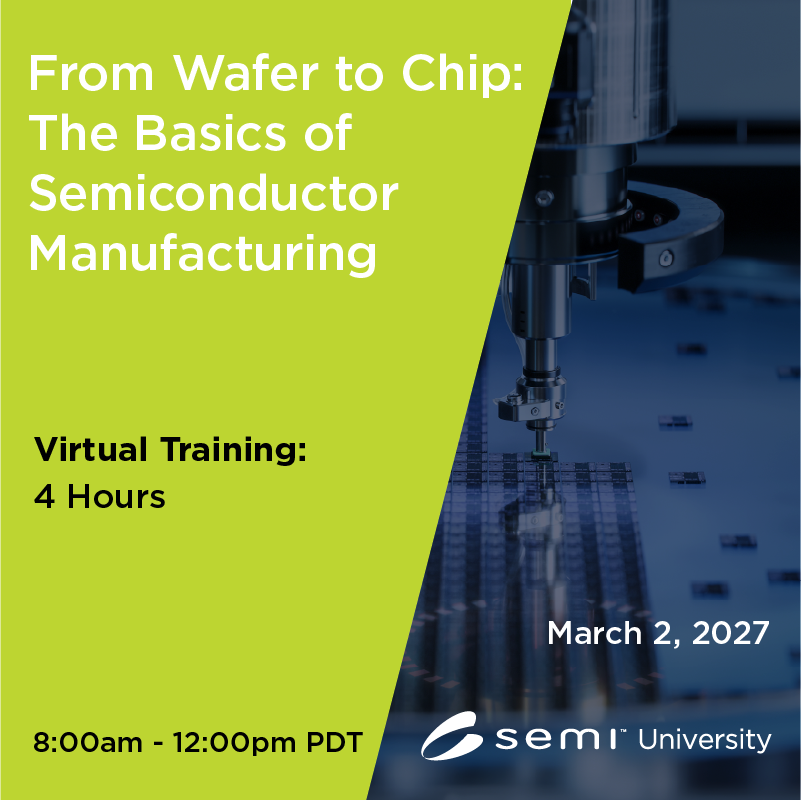 From Wafer to Chip - The Basics of Semiconductor Manufacturing US/EU 3/2