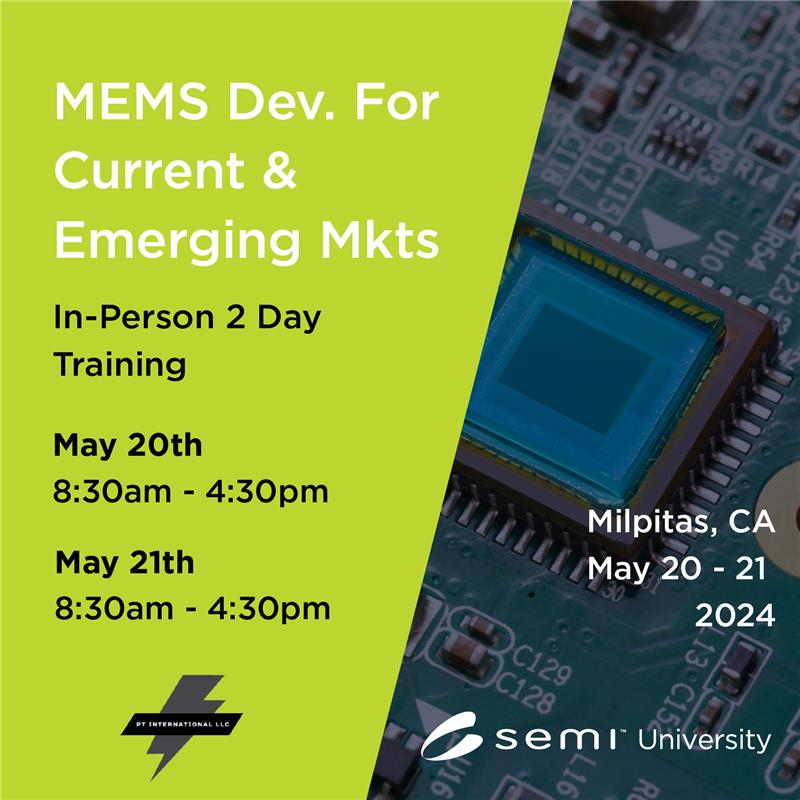 MEMS Product Development for Current and Emerging Markets