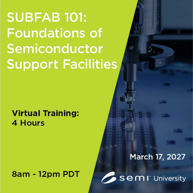 SubFAB 101: Foundations of Semiconductor Support Facilities 3/17