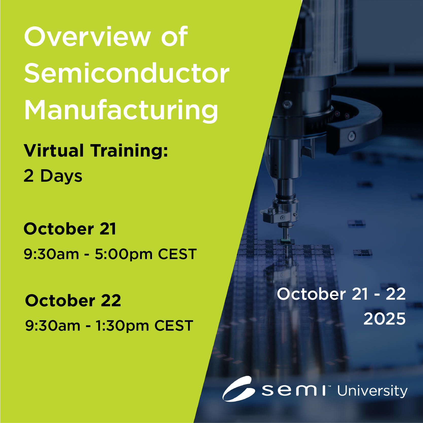 Overview of Semiconductor Manufacturing EU 10/21/2025